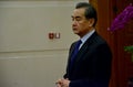 Chinese Foreign Minister Wang Yi before the meeting