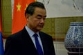 Chinese Foreign Minister Wang Yi before the meeting