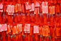 Chinese Fortune Plagues at Tianhou Palace - a famous Taoist temple in Tianjin, China Royalty Free Stock Photo