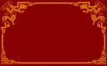 Chinese frame border for happy chinese new year 2024 .