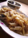 Chinese fried flat rice noodles