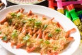 Chinese fried garlic shrimp Royalty Free Stock Photo