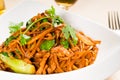 Chinese fried noodles Royalty Free Stock Photo