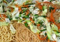 Chinese Fried Noodles with Vegetables Royalty Free Stock Photo