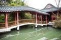 Chinese gallery bridge Royalty Free Stock Photo