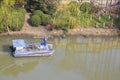 Chinese garbage boat Royalty Free Stock Photo