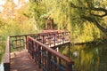 Chinese garden bridge Royalty Free Stock Photo