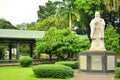 Chinese Garden Confucius statue inside Rizal Park in Manila, Philippines Royalty Free Stock Photo