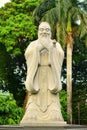 Chinese Garden Confucius statue inside Rizal Park in Manila, Philippines Royalty Free Stock Photo