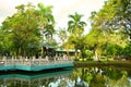 Chinese Garden lake inside Rizal Park in Manila, Philippines Royalty Free Stock Photo