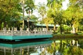 Chinese Garden lake and pavilion inside Rizal Park in Manila, Philippines Royalty Free Stock Photo