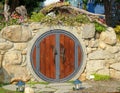 Chinese Garden with Moon Gate Royalty Free Stock Photo