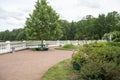 Chinese Garden in the Park Petergof during daytime Royalty Free Stock Photo