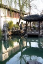 Chinese garden and pond