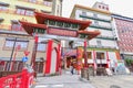 Chinese Gate of Nagasaki Shinchi Chinatown in Downtown Nagasaki