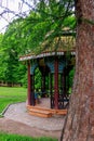 Chinese gazebo in Sofiyivka park in Uman, Ukraine Royalty Free Stock Photo