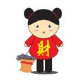 Chinese girl cartoon