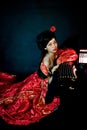 Chinese girl dressed in classical dress