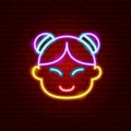 Chinese Girl Neon Sign