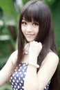 Chinese girl portrait. Royalty Free Stock Photo