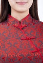 Chinese girl and traditional clothing cheongsam