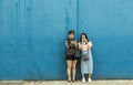 Chinese girls taking photo of the photographer