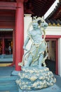 Chinese God statue at Buddha Tooth Relic Temple and Museum at C Royalty Free Stock Photo