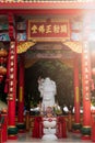 Chinese god statue in Jiu Tean Geng Shrine, Phuket, Thailand.