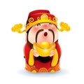 Chinese God of Wealth Royalty Free Stock Photo