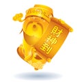 Chinese God of Wealth - Golden.