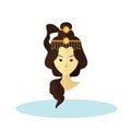 chinese goddess. Vector illustration decorative design
