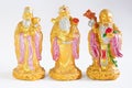 Chinese gods - Lu Fu Shou Royalty Free Stock Photo