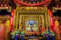 Chinese Gods statues can be seen at Wenwu Temple in Puli County Royalty Free Stock Photo