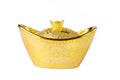 Chinese gold ingots decoration Royalty Free Stock Photo