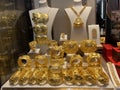 Chinese Gold Necklace Dragon Phoenix Bracelet Pendants Sculpture Golden Precious Metal Investment Jewellery Accessories Display