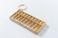 Chinese golden abacus Royalty Free Stock Photo