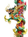 Chinese golden dragon statue Royalty Free Stock Photo
