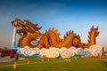 Chinese Golden Dragon Statue