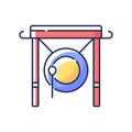 Chinese gong RGB color icon