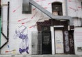 Chinese Graffiti Art Chinatown San Francisco Royalty Free Stock Photo