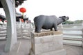 Chinese guangji rhinoceros statue Royalty Free Stock Photo