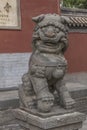 Chinese guardian lions outside Huayan Temple