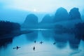 Chinese guilin scenery Royalty Free Stock Photo