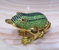 Chinese handicrafts beautiful frog gemstones Royalty Free Stock Photo