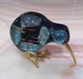 Chinese handicrafts beautiful kiwi gemstones Royalty Free Stock Photo