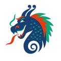 Chinese Happy New Year 2024. Year of the Dragon. Symbol of Year. Logotype design