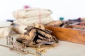 Chinese herbal medicine Dahuang tablets Royalty Free Stock Photo