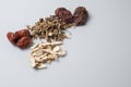 Chinese Herbal Medicine on the table Royalty Free Stock Photo