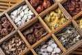 Chinese Herbal Medicine on the table Royalty Free Stock Photo