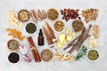 Chinese Herbal Medicine to Treat Asthma Royalty Free Stock Photo